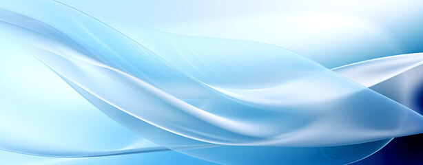 smooth flowing blue wave