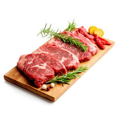 Fototapeta premium raw meat on a cutting board