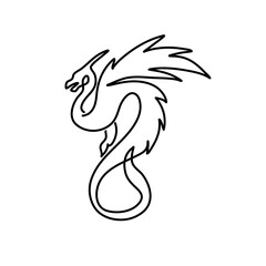 Dragon Line Art