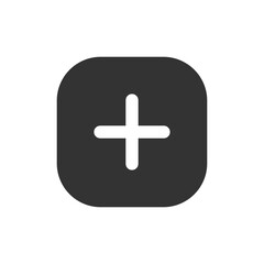 Fototapeta premium Add Button glyph vector icon isolated. Add Button stock vector icon for web, mobile app and ui design