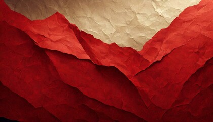 red paper background, white blank crumpled paper texture, a surface that whispers tales of experience and resilience. offering an empty stage for the eloquence of your chosen text - obrazy, fototapety, plakaty