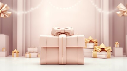 A gift box with ribbon and bow.