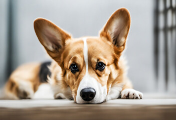 adorable dog watching you