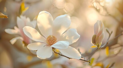 Magnolia with Branch Close Up