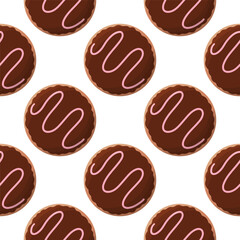 donut color day chocolate cream food pattern