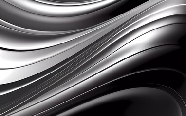 Modern hipster futuristic graphic abstract background. Silver background with stripes. generative ai