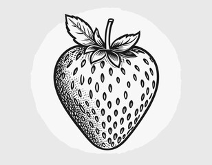 Hand drawn strawberry clipart