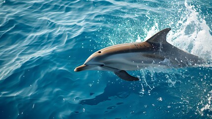 Dolphin in the Mediterranean waters