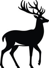Deer Silhouette Illustration Vector
