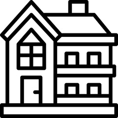 villa line icon