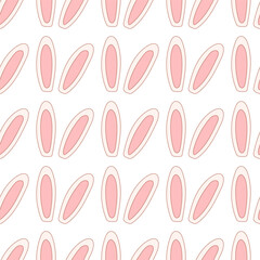 easter hare ears colored hunting pattern textile