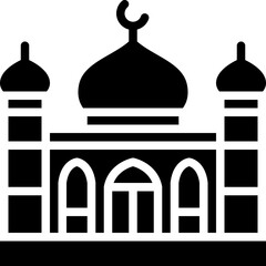 mosque solid icon