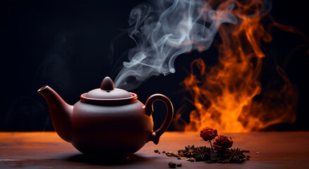 Steamy Spiced Tea Ambience - obrazy, fototapety, plakaty