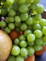 grapes and apples