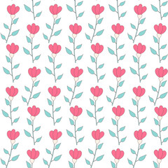 flowers garden warm beautiful vector pattern t
