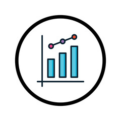 Business icon. Color business icon. Line business icon. Business icon set