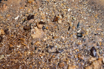 slag, dirt, scale from water, boiler cleaning. Close-up view, background