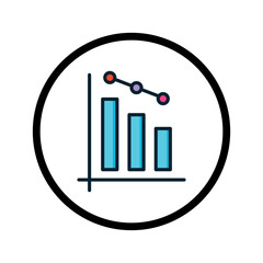 Business icon. Color business icon. Line business icon. Business icon set