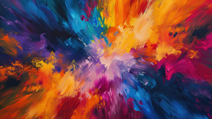 Artistic background of colorful abstract painting comes to life with seamless blending on canvas