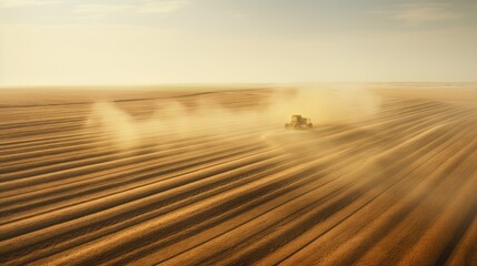 Fields in desert of Saudi Arabia