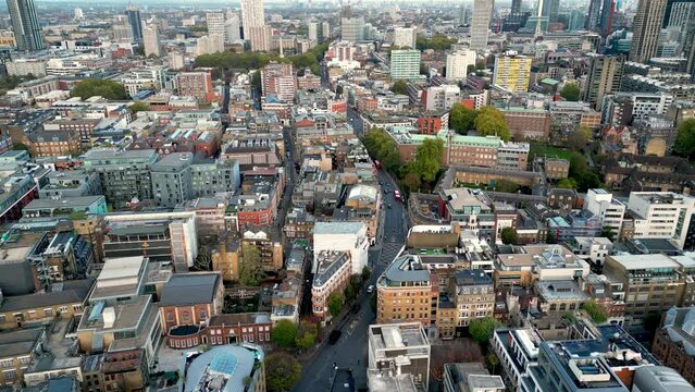 Aerial View of Clerkenwell and Old Street, London