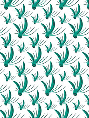 Pattern - plante et oiseau de la Jungle