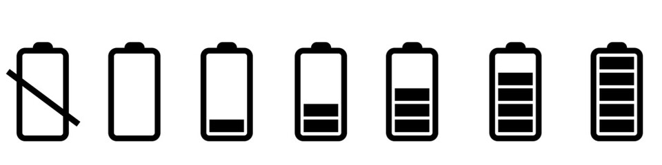 Battery charge icon vector. indicator battery illustration symbol. accumulator logo.