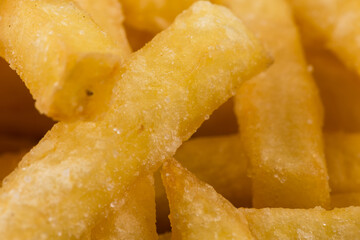 Fried potatoes closeup