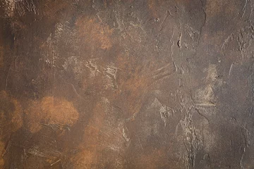 Zelfklevend Fotobehang abstract brown background texture concrete wall © romantsubin