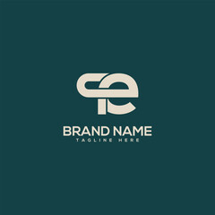 Obraz premium Monogram professional unique letter QE EQ logo design template. Initials Business logo.