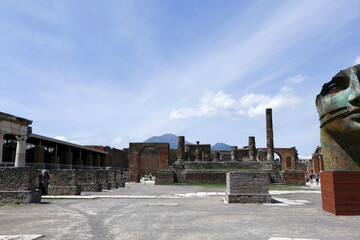 Ruins of Pompei, an ancient city buried by the 79 AD eruption of Mount Vesuvius.
