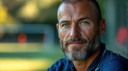 Fototapeta premium Portrait photography of a sports coach