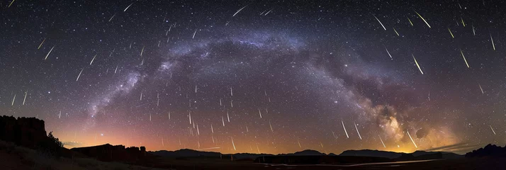 Night sky photography capturing meteor showers or auroras. © Degimages