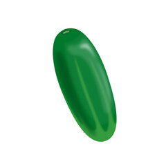 cucumber illustration vector isolated on white