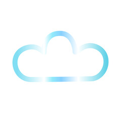 Fototapeta premium Cloud gradien icon 