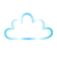 Cloud gradien icon 