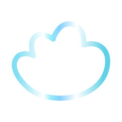 Cloud gradien icon 