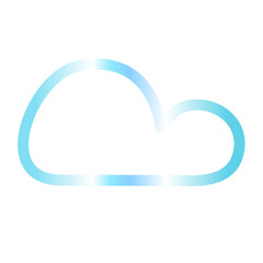 Cloud gradien icon 