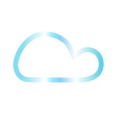 Cloud gradien icon 