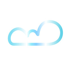 Cloud gradien icon 