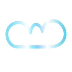 Cloud gradien icon 
