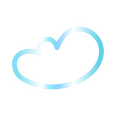 Cloud gradien icon 