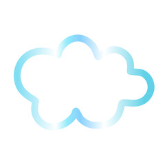 Cloud gradien icon 