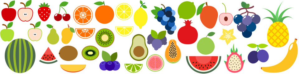 Fruits icon vector. Food illustration sign. Vitamins symbol. Vegetarian logo.