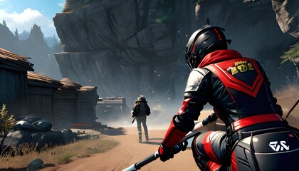 Obraz premium two knights on a horse