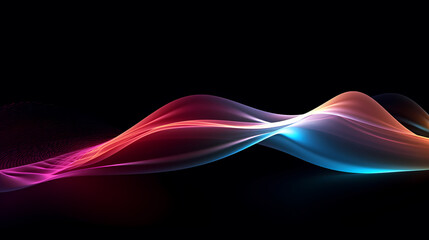 Technology abstract line background and light effect, technology-sense background material