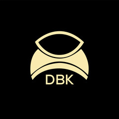 DBK Letter logo design template vector. DBK Business abstract connection vector logo. DBK icon circle logotype.
