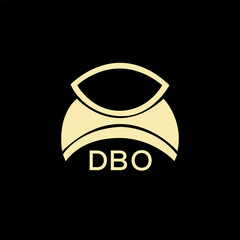 DBO Letter logo design template vector. DBO Business abstract connection vector logo. DBO icon circle logotype.
