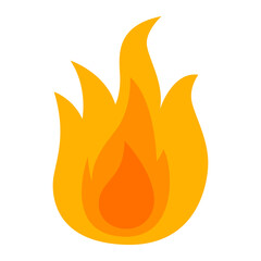 Fire flame icon.