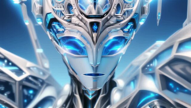 portrait of an android robot